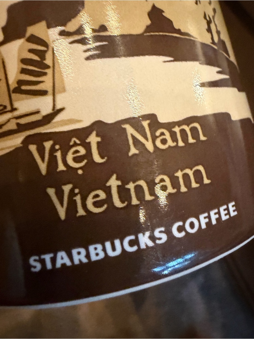 Starbucks Vietnam Ceramic Coffee Mug - You Are Here… discontinued print - Picture 3 of 5